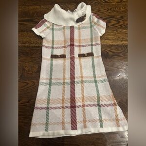 Janie and Jack White and Tan Knit Sweater